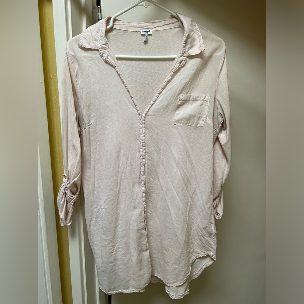 Splendid Women’s collar shirt size large pink pre loved.